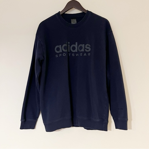 Adidas Black Sweatshirt Crew Neck Pullover - Picture 1 of 5